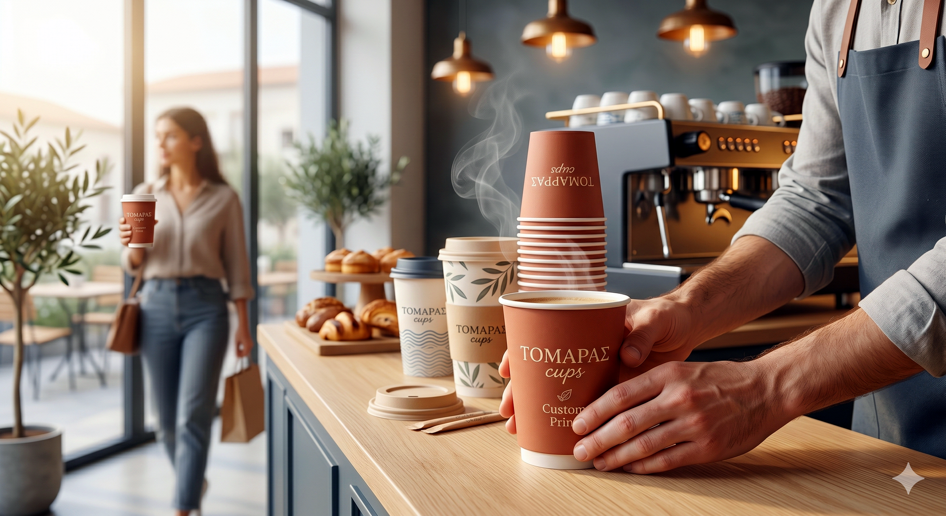 TomarasCups — επαγγελματική συσκευασία