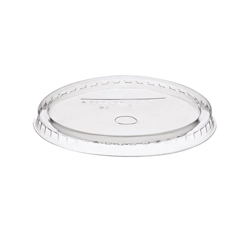 ΚΑΠΑΚΙ FLAT PET ΜΕ ΤΡΥΠΑ 8mm 12-14-16oz ΓΙΑ ΠΟΤΗΡΙ ΧΆΡΤΙΝΟ 100ΤΕΜ