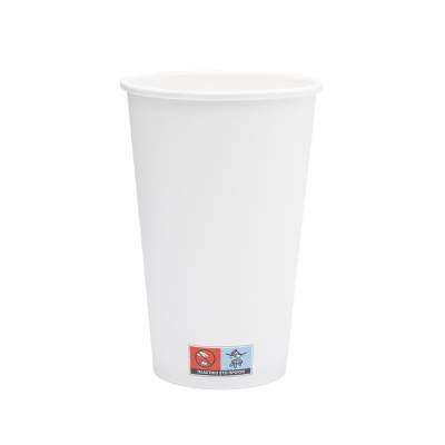 ΠΟΤΗΡΙ ΧΆΡΤΙΝΟ ΜΟΝΌΤΟΙΧΟ 16oz ΛΕΥΚΌ 50T