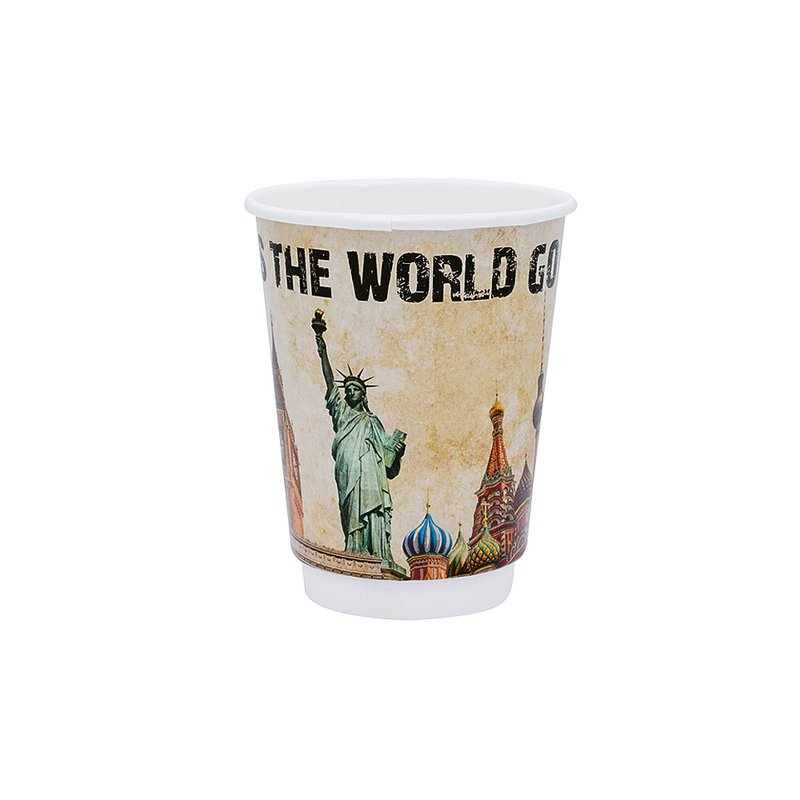 ΠΟΤΗΡΙ ΧΆΡΤΙΝΟ ΔΙΠΛΌΤΟΙΧΟ 14oz ''GLOBAL'' 20ΤΕΜ