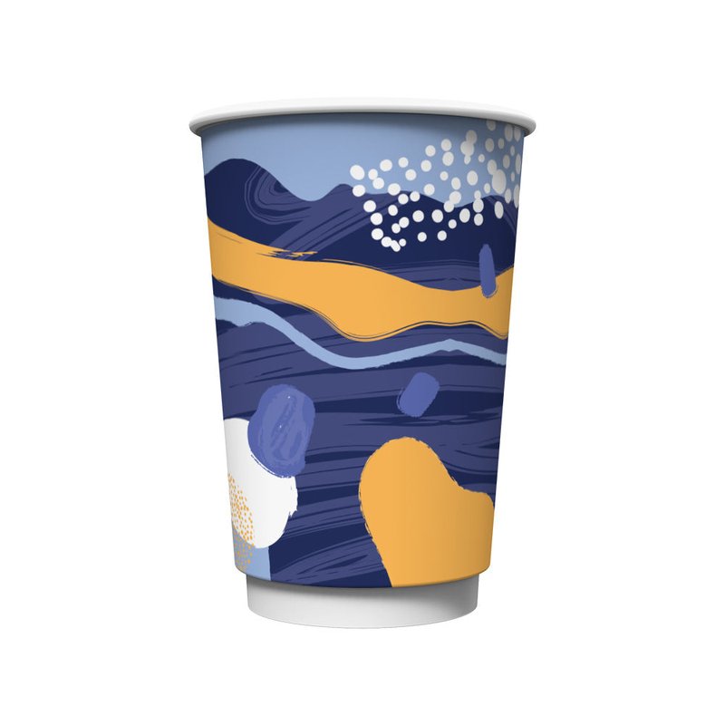 ΠΟΤΗΡΙ ΧΆΡΤΙΝΟ ΔΙΠΛΌΤΟΙΧΟ 16oz SPACE 20ΤΜΧ