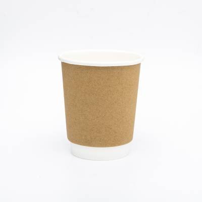 ΠΟΤΗΡΙ ΧΆΡΤΙΝΟ ΔΙΠΛΌΤΟΙΧΟ 08oz KRAFT 18Τ