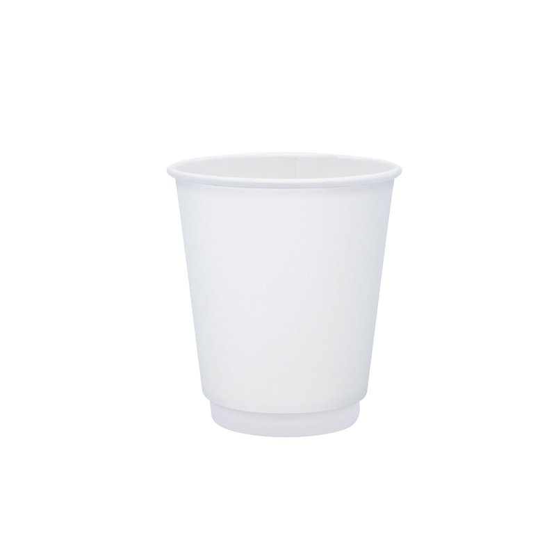 ΠΟΤΗΡΙ ΧΆΡΤΙΝΟ ΔΙΠΛΌΤΟΙΧΟ 8oz ΛΕΥΚΌ 18ΤΕΜ