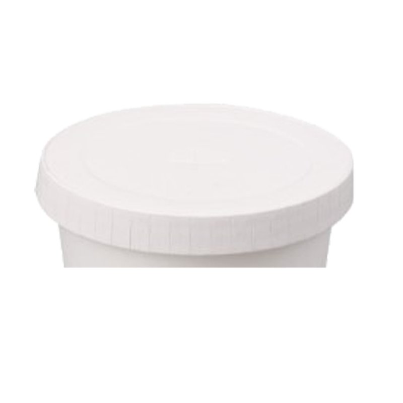 ΚΑΠΑΚΙ FLAT ΜΕ ΤΡΥΠΑ 90mm ΧΆΡΤΙΝΟ ΛΕΥΚΌ ΓΙΑ ΠΟΤΗΡΙ ΧΆΡΤΙΝΟ 14oz - 16oz 50ΤΕΜ