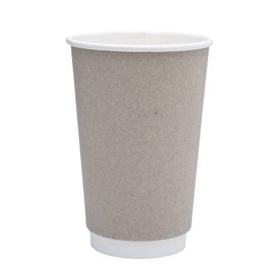 ΠΟΤΗΡΙ ΧΆΡΤΙΝΟ ΔΙΠΛΌΤΟΙΧΟ 16oz ΓΚΡΙ 16T