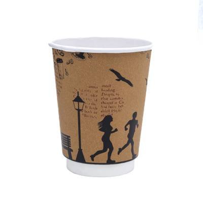 ΠΟΤΗΡΙ ΧΆΡΤΙΝΟ ΔΙΠΛΌΤΟΙΧΟ 12oz ΔΡΟΜΕΙΣ-KRAFT 20T