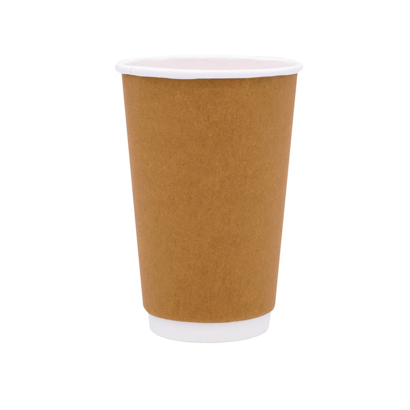 ΠΟΤΗΡΙ ΧΆΡΤΙΝΟ ΔΙΠΛΌΤΟΙΧΟ 16oz "KRAFT" 16ΤΕΜ