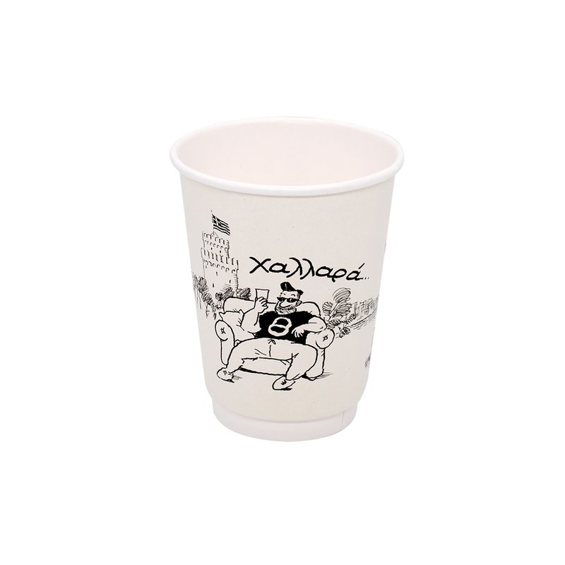 ΠΟΤΗΡΙ ΧΆΡΤΙΝΟ ΔΙΠΛΌΤΟΙΧΟ 14oz "XALARA COFFEE HABITS" 20ΤΕΜ