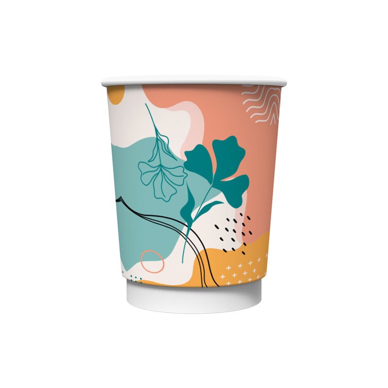 ΠΟΤΗΡΙ ΧΆΡΤΙΝΟ ΔΙΠΛΌΤΟΙΧΟ 8oz FOREST 25ΤΜΧ