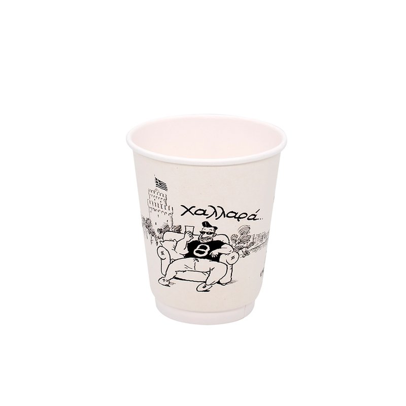 ΠΟΤΗΡΙ ΧΆΡΤΙΝΟ ΔΙΠΛΌΤΟΙΧΟ 8oz "XALARA COFFEE HABITS" 18ΤΕΜ