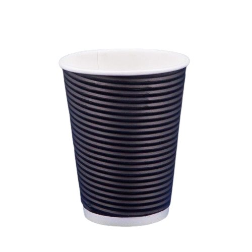 ΠΟΤΗΡΙ ΧΆΡΤΙΝΟ 300ml ΜΑΎΡΟ TWH-12 25Τ