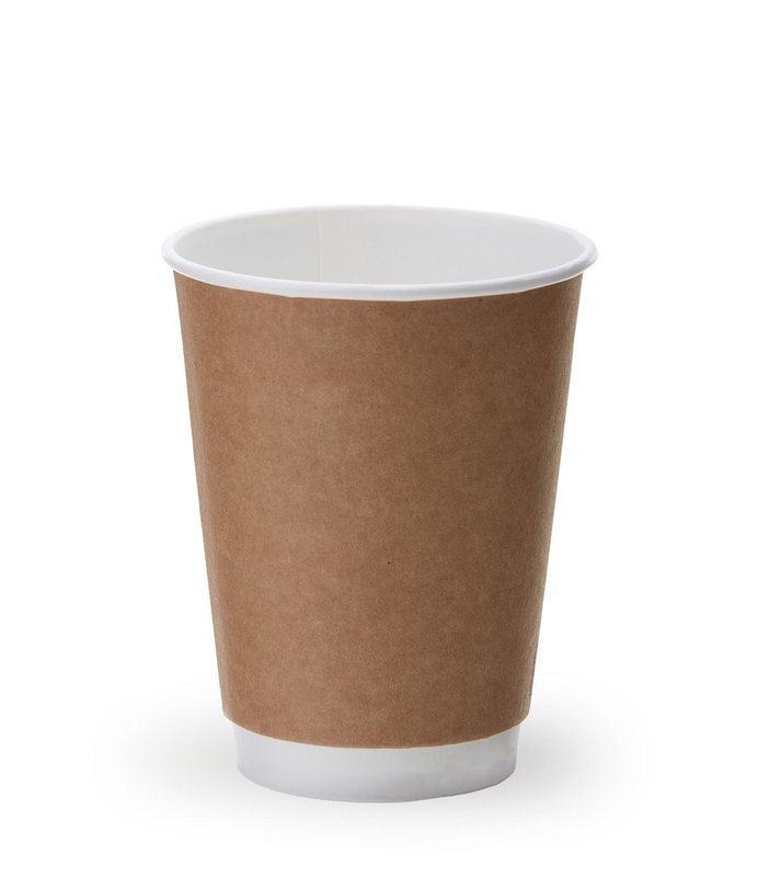 ΠΟΤΗΡΙ ΧΆΡΤΙΝΟ ΔΙΠΛΌΤΟΙΧΟ 14oz Kraft 20Χ25