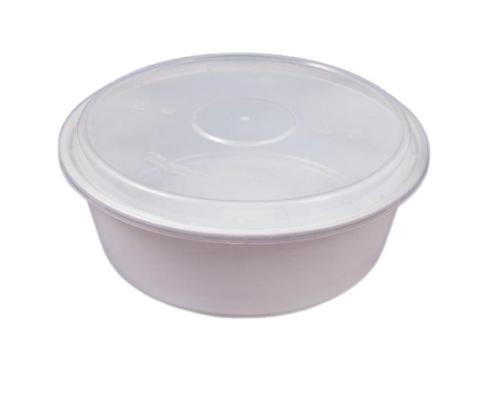 CONTAINER ΠΑΡ/ΜΟ PP ΛΕΥΚΌ 2500ml Τ07 Μ/Κ 50 Ø:24,2cm Y:7,6cm