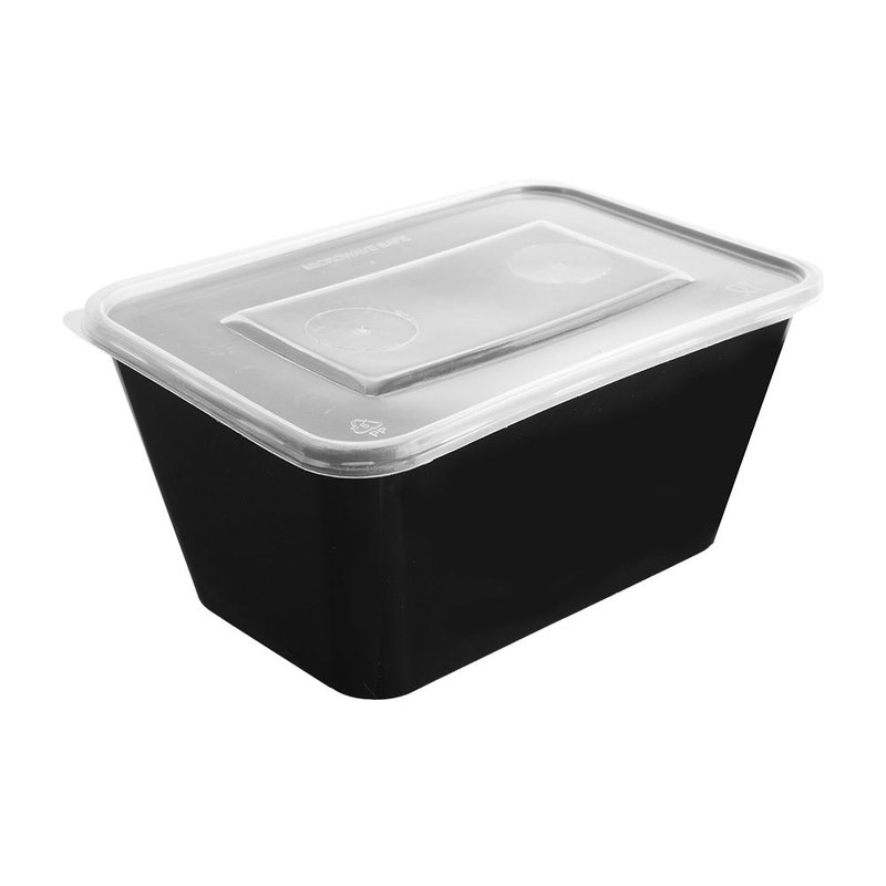 CONTAINER ΠΑΡ/ΜΟ PP ΜΑΎΡΟ 1000ml Τ42 Μ/Κ 50Τ 174*121*70