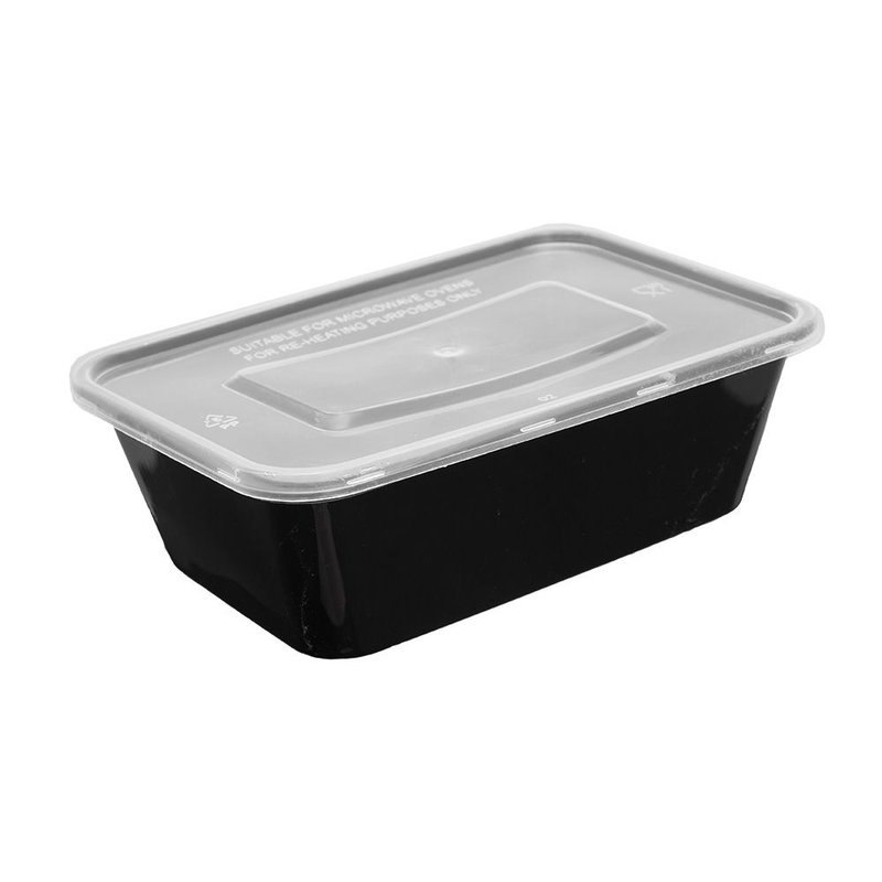 CONTAINER ΠΑΡ/ΜΟ PP ΜΑΎΡΟ 750ml Τ41 Μ/Κ 50Τ 174*121*55