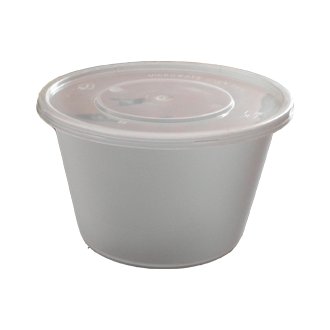 CONTAINER ΣΤΡΟΓΓΥΛΌ PP ΔΙΑΦ 1000ml Τ22 Μ/Κ 50Τ 152*95