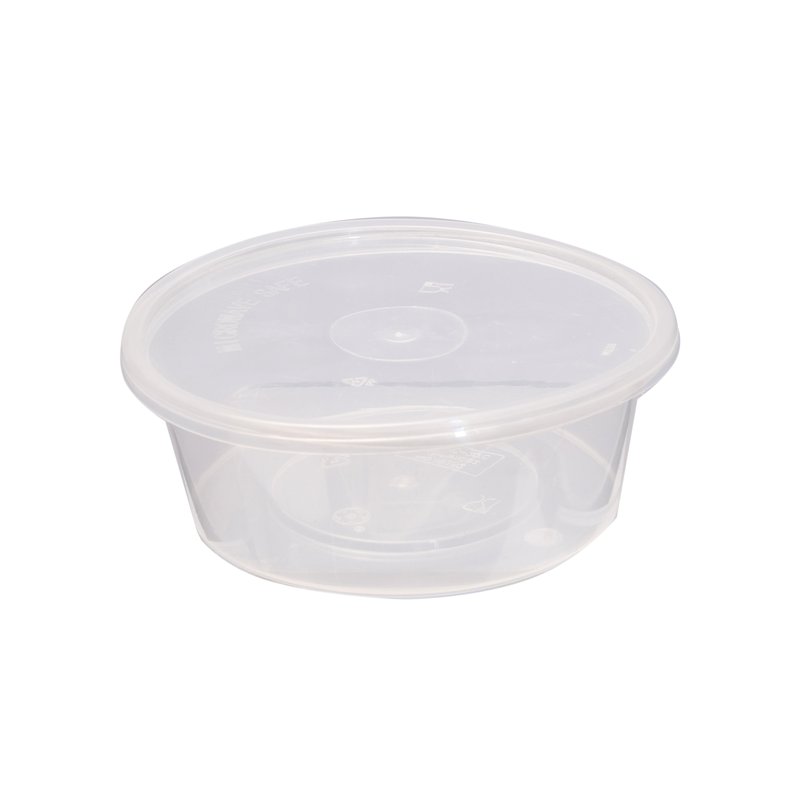 CONTAINER ΣΤΡΟΓΓΥΛΌ PP ΔΙΑΦ 300ml Τ23 Μ/Κ 50Τ