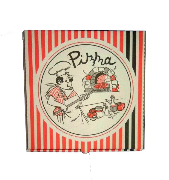 ΧΆΡΤΙΝΟ ΚΟΥΤΙ ΓΙΑ PIZZA 28cm*28cm *4cm ΛΕΥΚΌ 100Τ