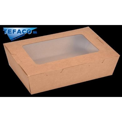 ΚΟΥΤΙ ΧΆΡΤΙΝΟ 1200ml ΠΑΡ/ΜΟ ΠΑΡΑΘΥΡΟ CRAFT C63 50Τ