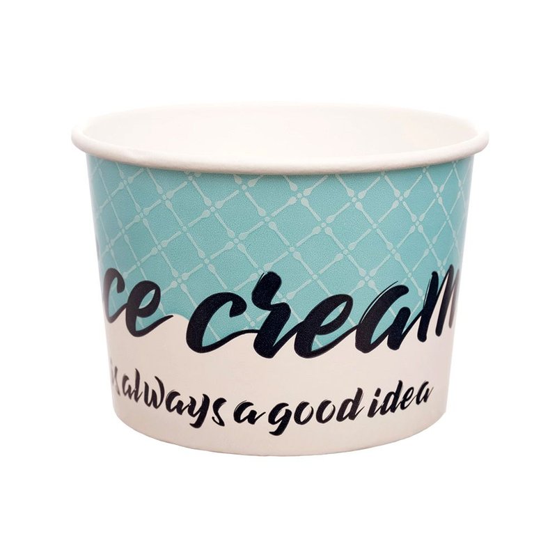 ΜΠΟΛ ΧΆΡΤΙΝΟ 300ml ICECREAM LIGHT BLUE 50Τ