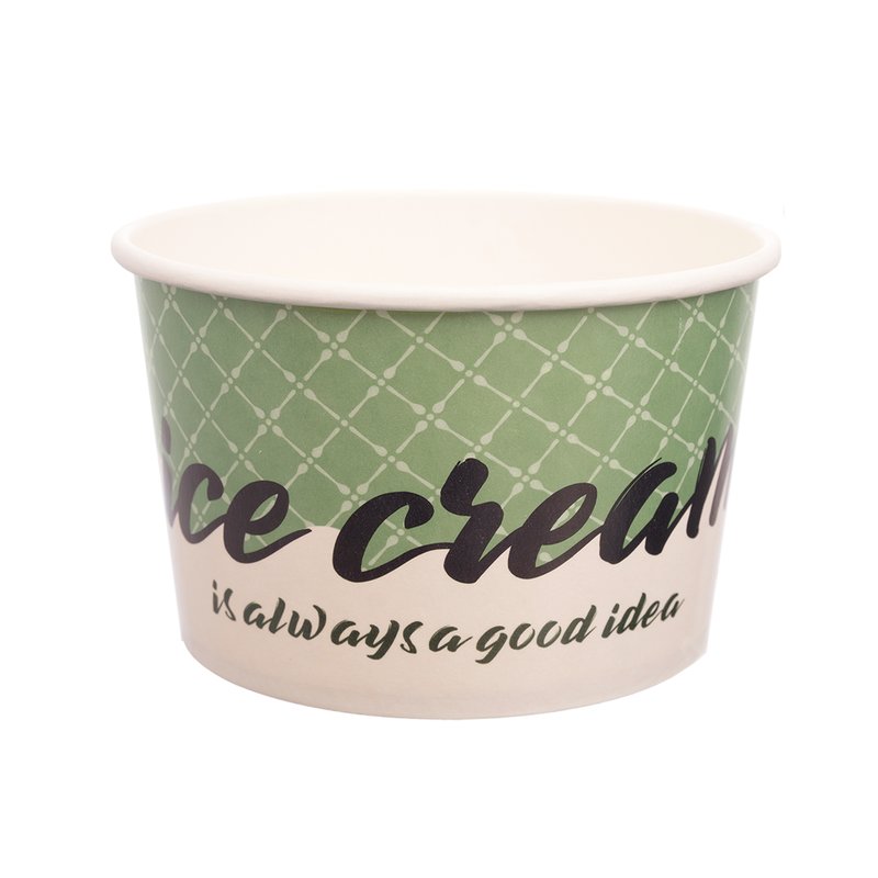 ΜΠΟΛ ΧΆΡΤΙΝΟ 170ml ICECREAM GREEN 50Τ