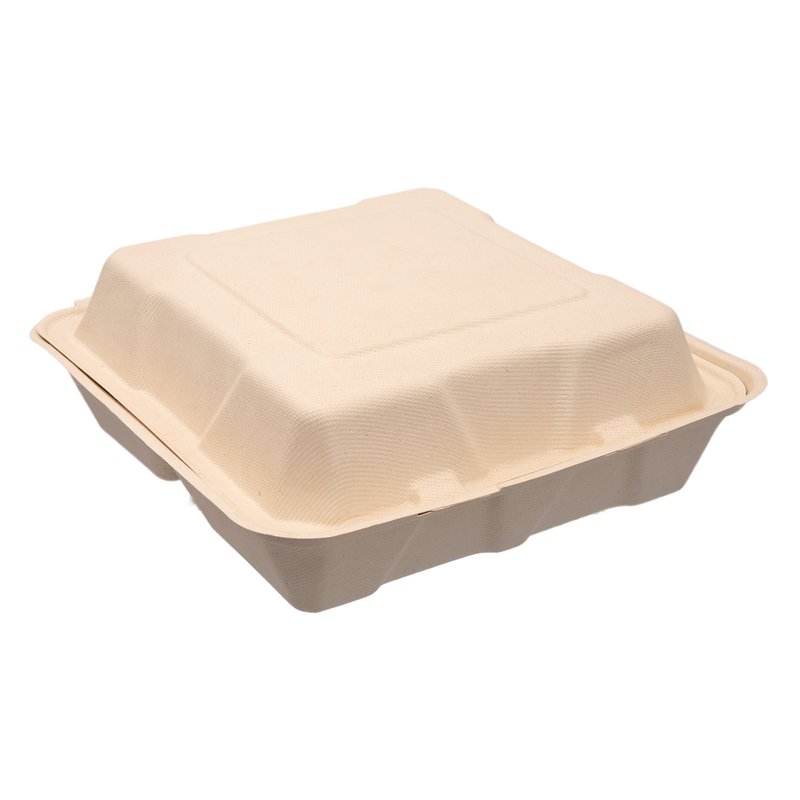CONTAINER ΟΡΘ 1600ml 3Θ 23x23x5 NTRL SUGARCANE S07 50Τ