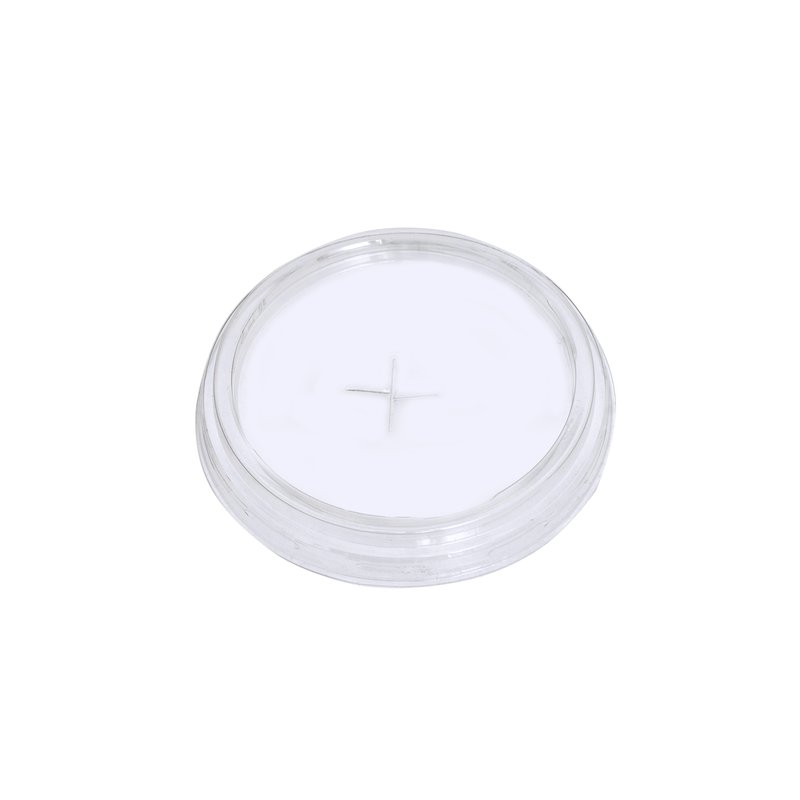 ΚΑΠΑΚΙ ΠΛΑΣΤΙΚΌ PET ΔΙΑΦΑΝΌ FLAT 95mm CROSS 100Τ/10Π