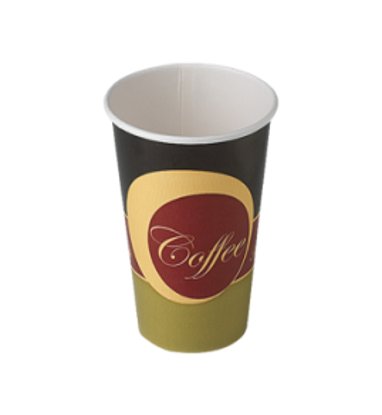 ΠΟΤΗΡΙ ΧΆΡΤΙΝΟ ΜΟΝΌΤΟΙΧΟ 400ml DPE-16 COFFEE 50Τ