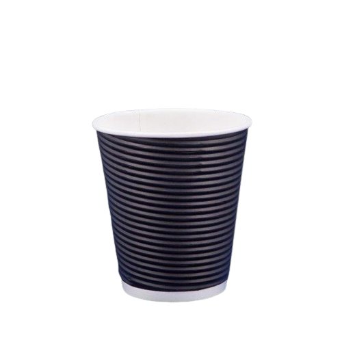 ΠΟΤΗΡΙ ΧΆΡΤΙΝΟ 250ml ΜΑΎΡΟ TWH-8 25Τ