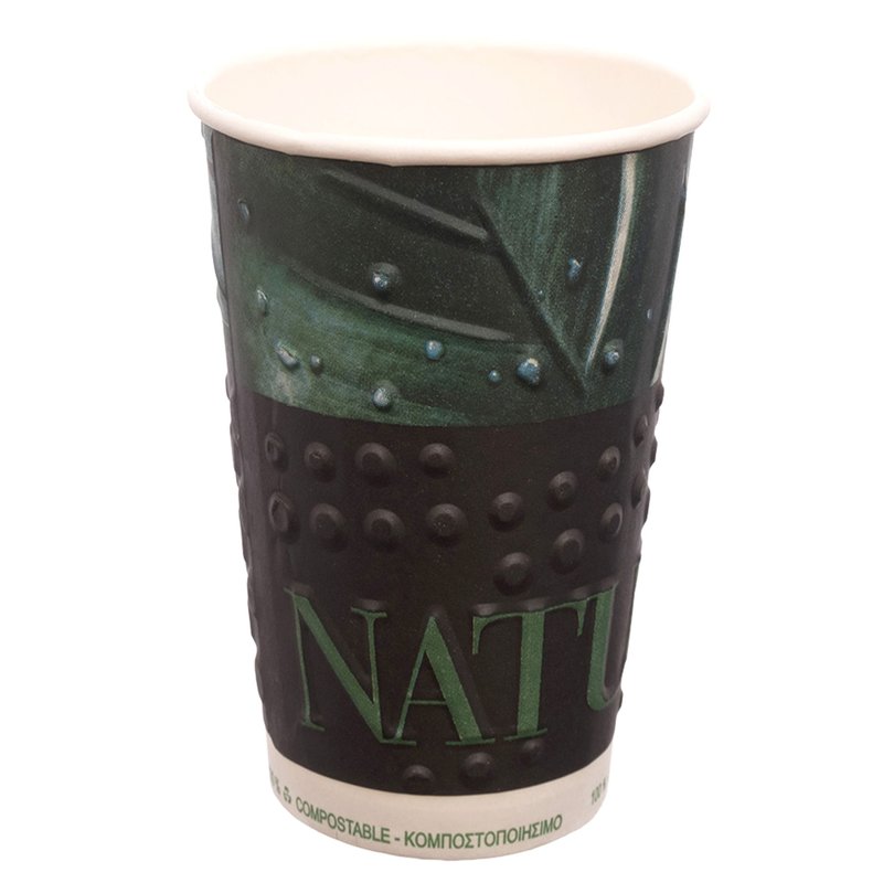 ΠΟΤΗΡΙ ΧΆΡΤΙΝΟ ΔΙΠΛΌΤΟΙΧΟ 400ml NATURE THANKS YOU DW-16 25Τ