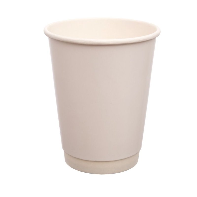 ΠΟΤΗΡΙ ΧΆΡΤΙΝΟ ΔΙΠΛΌΤΟΙΧΟ 300ml ΛΕΥΚΌ DW-12 25Τ