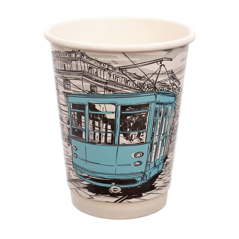 ΠΟΤΗΡΙ ΧΆΡΤΙΝΟ ΔΙΠΛΌΤΟΙΧΟ 300ml CITY LIFE DW-12 25Τ