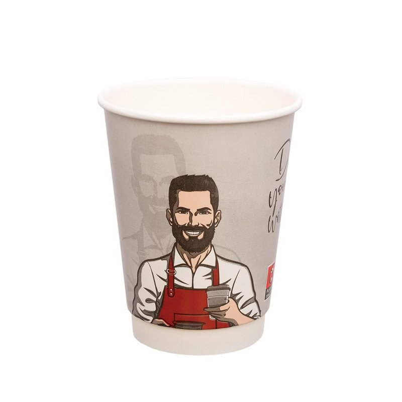 ΠΟΤΗΡΙ ΧΆΡΤΙΝΟ ΔΙΠΛΌΤΟΙΧΟ 400ml STYLE DW-16 25Τ