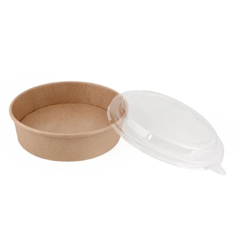 ΣΤΡΟΓΓΥΛΌ ΜΠΟΛ ΣΑΛΑΤΑΣ 38oz KRAFT + ΚΑΠΑΚΙ (50ΤΜΧ)
